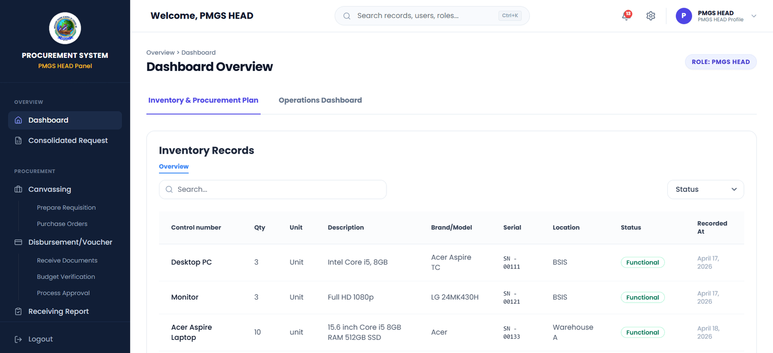 Procurement & Purchase Order System screenshot 2