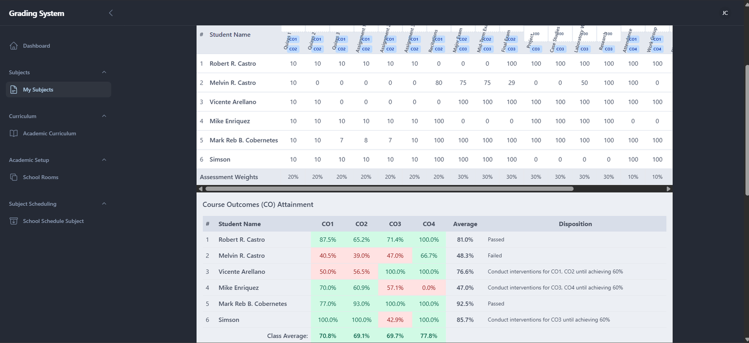 School Grading & Assessment screenshot 3