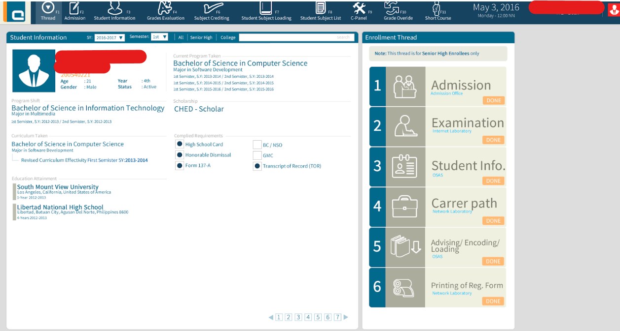 School Management System screenshot 2